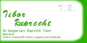 tibor ruprecht business card